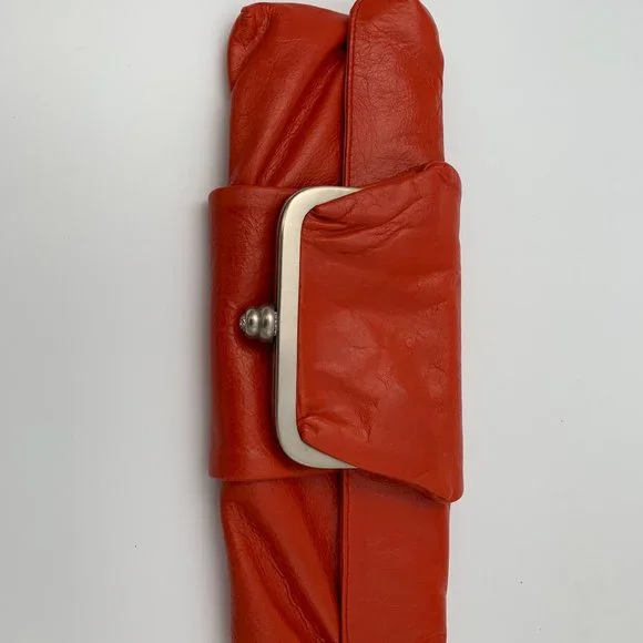 Latico Vintage-style Fold Clutch with Coin Purse - Burnt Orange